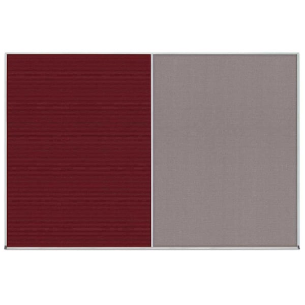 Enclosed Corkboard, 1 Door, 18"x24", 4" Fra, UV3407-SATIN-SURF